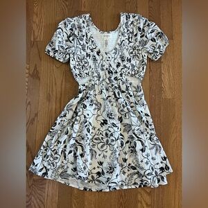 Jessica Simpson floral dress with cutouts